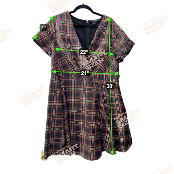 Retro Chic by Torrid Plaid Dress Size 16 - Picture 2 of 7